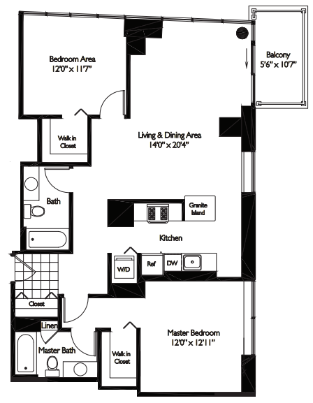 Tides | 2 Bedroom | 2 Bath | 11 Tides at Shoreham and Tides, Chicago Illinois
